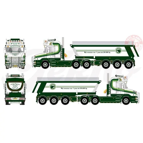 Scania Torpedo Highline met kip oplegger Patrick van der Hoeven TEKNO 85450 TEKNO