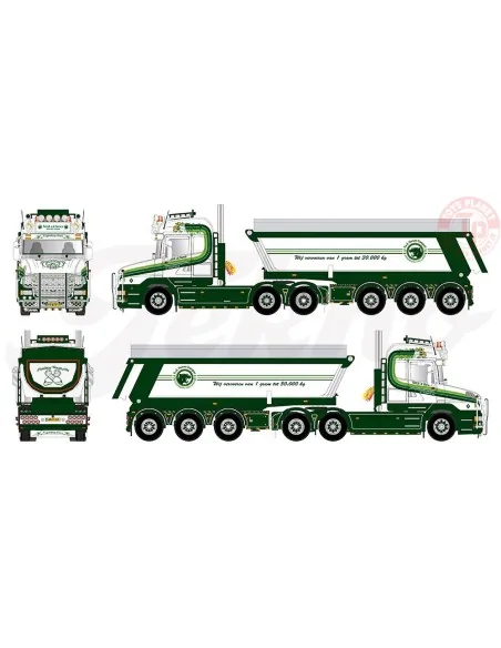Scania Torpedo Highline met kip oplegger Patrick van der Hoeven TEKNO 85450 TEKNO Scania Torpedo Highline met kip oplegger Patrick van der Hoeven TEKNO 85450 TEKNO