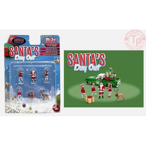 santa's day out figure set 1:64 AD76508 AMERICAN DIORAMA