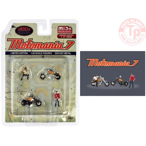Motomania figure set 6 1:64 AD76520 AMERICAN DIORAMA