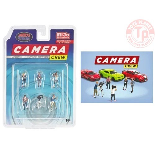 Camera crew figure set 1:64 AD76526 AMERICAN DIORAMA