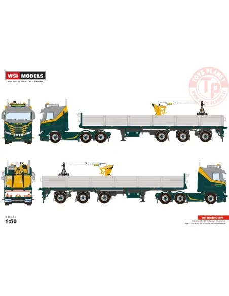 IVECO S-WAY AS LOW 6X2 TWIN STEER BRICK TRAILER - 3 AXLE BRONSEMA STROOBOS WSI 01-4254 WSI MODELS IVECO S-WAY AS LOW 6X2 TWIN STEER BRICK TRAILER - 3 AXLE BRONSEMA STROOBOS WSI 01-4254 WSI MODELS