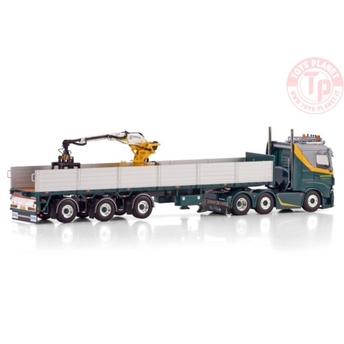 IVECO S-WAY AS LOW 6X2 TWIN STEER BRICK TRAILER - 3 AXLE BRONSEMA STROOBOS WSI 01-4254 WSI MODELS