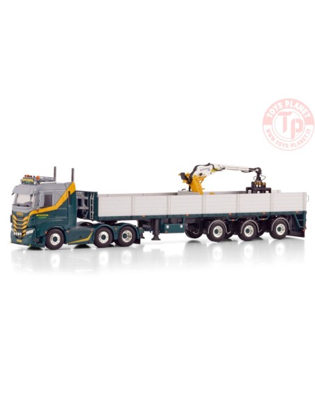 IVECO S-WAY AS LOW 6X2 TWIN STEER BRICK TRAILER - 3 AXLE BRONSEMA STROOBOS WSI 01-4254 WSI MODELS