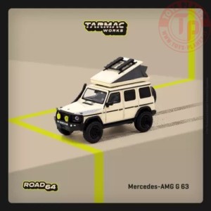 mercedes amg g63 camping beige/white 1/64 TARMAC T64R040Camp TARMAC WORKS