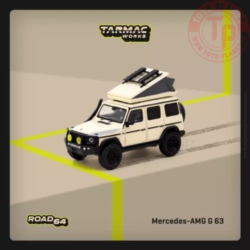 mercedes amg g63 camping beige/white 1/64 TARMAC T64R040Camp TARMAC WORKS