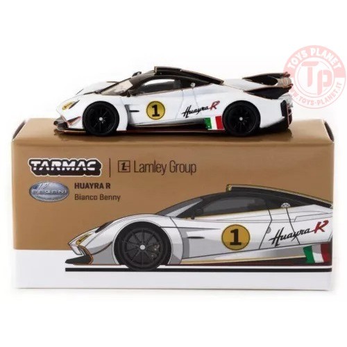 pagani huayra r N1 bianco benny white/black 1/64 TARMAC T64G-TL035-WH TARMAC WORKS