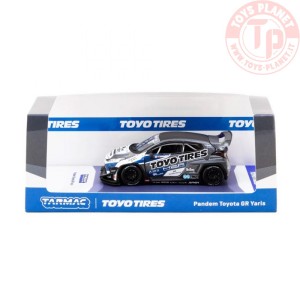 pandem toyota gr yaris toyo tires black/blue 1/64 TARMAC T64-080TOYO TARMAC WORKS