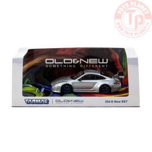 porsche old & new 997, grey metallic 1/64 TARMAC T64R-TL053-GRY TARMAC WORKS