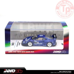 lbwk Ferrari f40 tokyo auto salon 2024 blue 1/64 in64-LBWKF40-TAS24 INNO MODELS