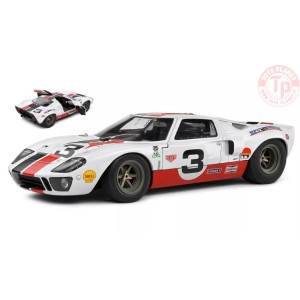 FORD GT40 MKI N.3 ERIC DEAN DESIGN 2015 WHITE/RED 1:18 SL1803010 SOLIDO