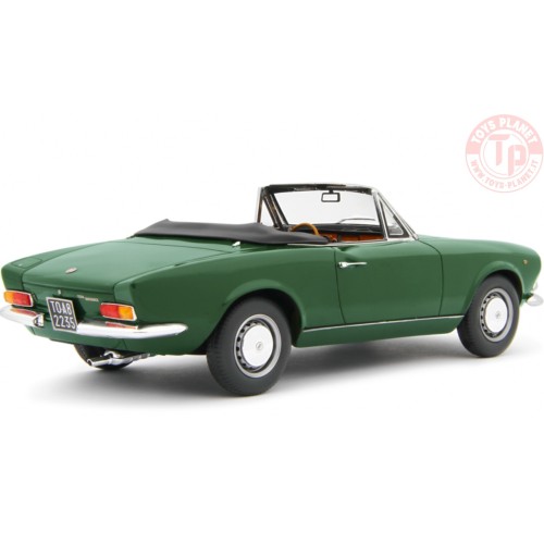 Fiat 124 Sport Spider AS (1438 cc.) 1968 verde 1/18 LM172D LAUDORACING