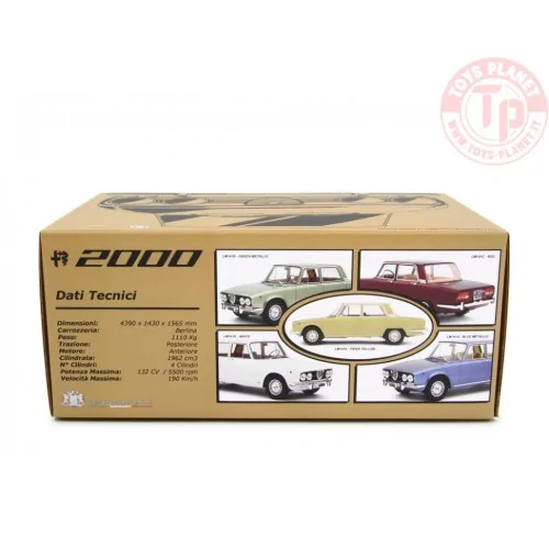 ALFA ROMEO 2000 BERLINA 1971 BIANCO 1:18 LM141D LAUDORACING