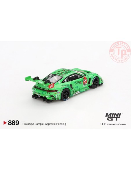PORSCHE 911 992 GT3 R N77 AO RACING DAYTONA 24 HRS 2ND PLACE 2024 1:64 MGT00889-L MINI GT
