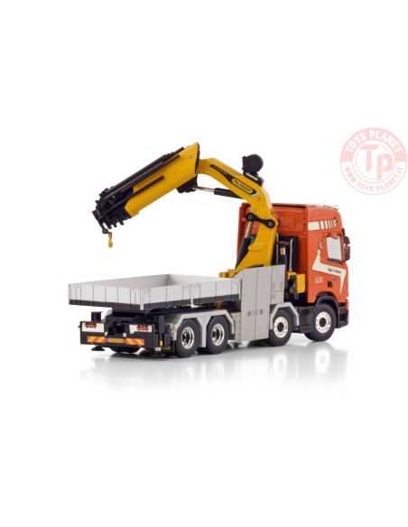 SCANIA R HIGHLINE CR20H 8X4 WITH PALFINGER PK 135.002 TEC 7 BALLAST BOX + HITCH TAGE E NIELSEN WSI 01-4385 WSI MODELS