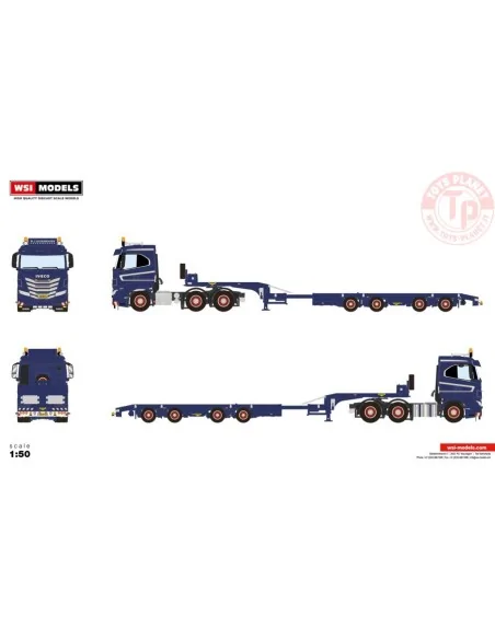 IVECO S-WAY AS LOW 6X2 TWIN STEER SEMI WHEEL WELL LOW LOADER - 4 AXLE - W.J. DIJKSHOORN GRONDWERKEN WSI 01-4468 WSI MODELS IVECO S-WAY AS LOW 6X2 TWIN STEER SEMI WHEEL WELL LOW LOADER - 4 AXLE - W.J. DIJKSHOORN GRONDWERKEN WSI 01-4468 WSI MODELS