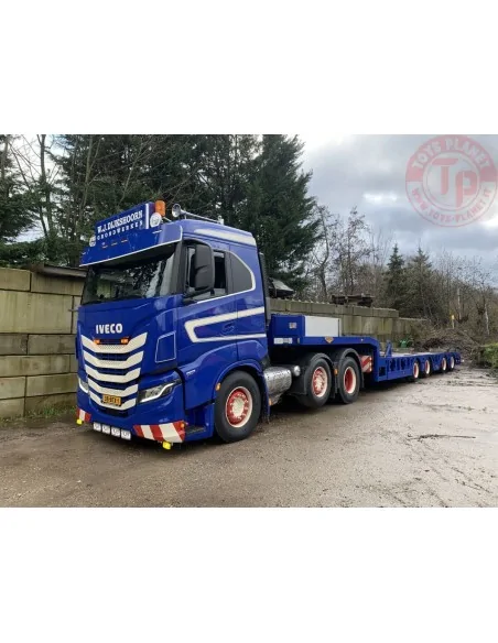 IVECO S-WAY AS LOW 6X2 TWIN STEER SEMI WHEEL WELL LOW LOADER - 4 AXLE - W.J. DIJKSHOORN GRONDWERKEN WSI 01-4468 WSI MODELS IVECO S-WAY AS LOW 6X2 TWIN STEER SEMI WHEEL WELL LOW LOADER - 4 AXLE - W.J. DIJKSHOORN GRONDWERKEN WSI 01-4468 WSI MODELS