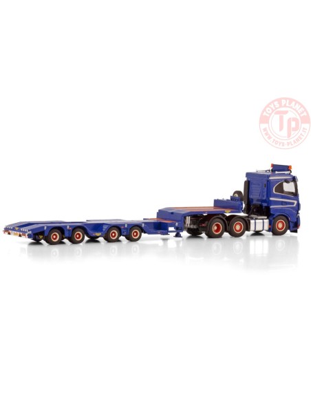 IVECO S-WAY AS LOW 6X2 TWIN STEER SEMI WHEEL WELL LOW LOADER - 4 AXLE - W.J. DIJKSHOORN GRONDWERKEN WSI 01-4468 WSI MODELS IVECO S-WAY AS LOW 6X2 TWIN STEER SEMI WHEEL WELL LOW LOADER - 4 AXLE - W.J. DIJKSHOORN GRONDWERKEN WSI 01-4468 WSI MODELS