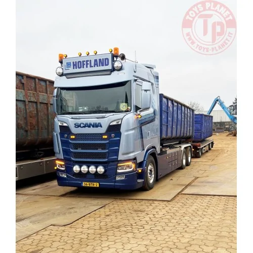SCANIA S NORMAL CS20N WITH HOOKLIFT SYSTEM 6X2 TAG AXLE RIGED TRUCK DRAWBAR WITH HOOKLIFT SYSTEM HOFFLAND BV WSI 01-4398 WSI ...