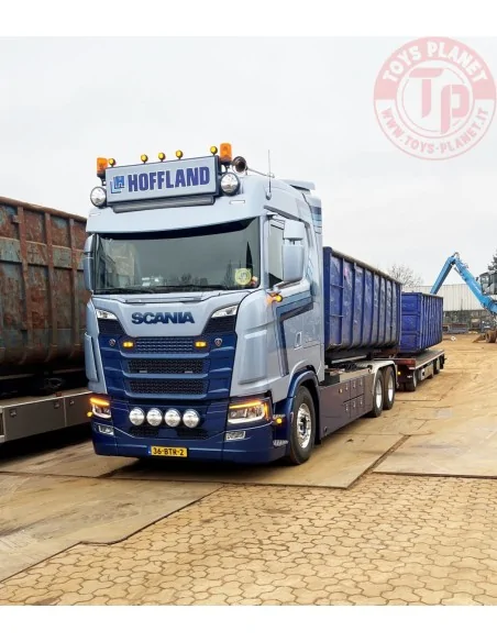 SCANIA S NORMAL CS20N WITH HOOKLIFT SYSTEM 6X2 TAG AXLE RIGED TRUCK DRAWBAR WITH HOOKLIFT SYSTEM HOFFLAND BV WSI 01-4398 WSI ...