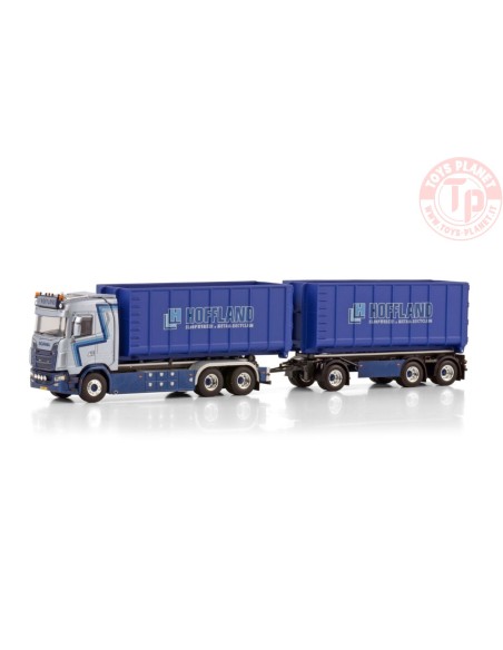 SCANIA S NORMAL CS20N WITH HOOKLIFT SYSTEM 6X2 TAG AXLE RIGED TRUCK DRAWBAR WITH HOOKLIFT SYSTEM HOFFLAND BV WSI 01-4398 WSI ...