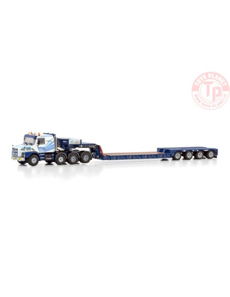 SCANIA 3 SERIES TORPEDO 8X4 EURO LOW LOADER - 4 AXLE Van Wijgerden Transport WSI 01-4384 WSI MODELS