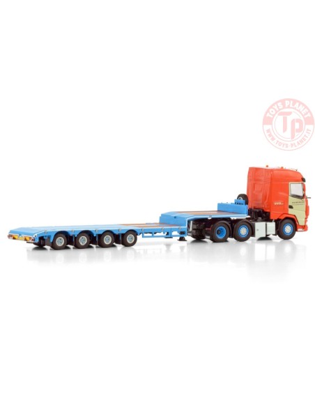 DAF XG 6X2 TWIN STEER SEMI LOW LOADER - 4 AXLE van der Meijden WSI 01-4407 WSI MODELS