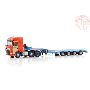 DAF XG 6X2 TWIN STEER SEMI LOW LOADER - 4 AXLE van der Meijden WSI 01-4407 WSI MODELS