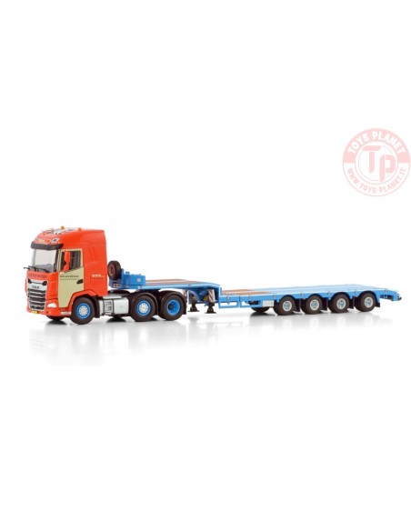 DAF XG 6X2 TWIN STEER SEMI LOW LOADER - 4 AXLE van der Meijden WSI 01-4407 WSI MODELS