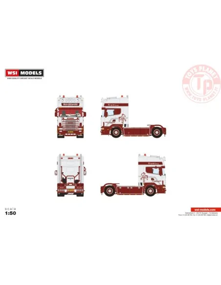 SCANIA 4 SERIES TOPLINE 4X2 MALIEPAARD TRANSPORT 1:18 WSI 01-4486 WSI MODELS