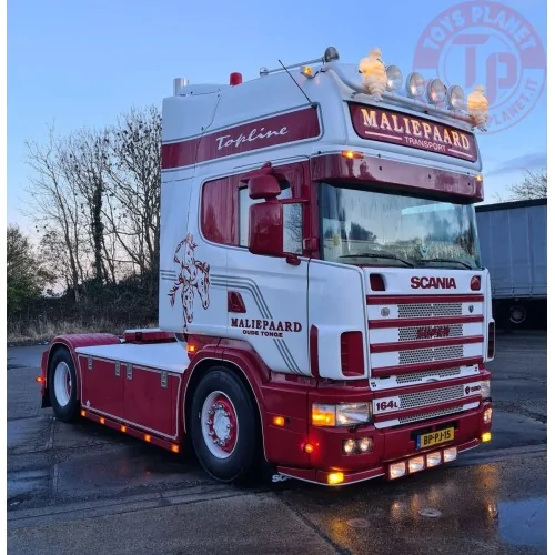 SCANIA 4 SERIES TOPLINE 4X2 MALIEPAARD TRANSPORT 1:18 WSI 01-4486 WSI MODELS