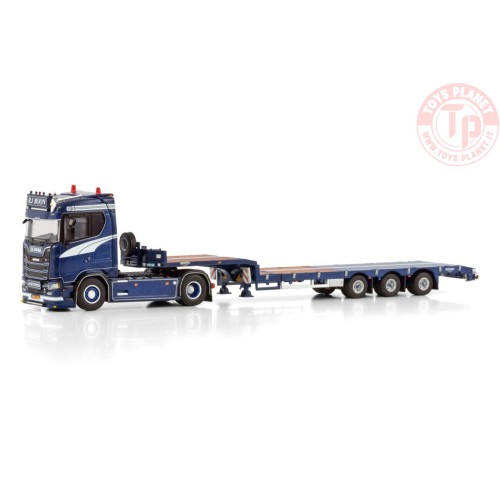 SCANIA S NORMAL CS20N 4X2 SEMI LOW LOADER - 3 AXLE R.J. BOON TRANSPORT WSI 01-4416 WSI MODELS