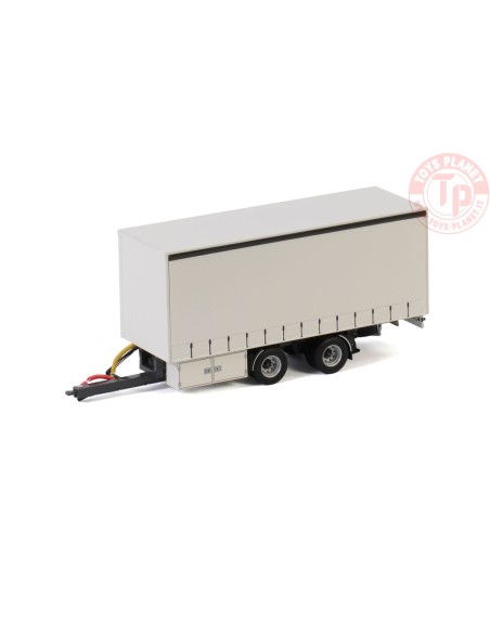 CENTRE-AXLED DRAWBAR CURTAINSIDE TRAILER - 2 AXLE - White Line WSI 03-2030 WSI MODELS