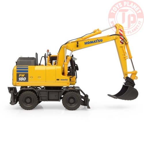 Komatsu PW180-11 hydraulic wheeled excavator with standard bucket and hydraulic breaker UH 8163 UNIVERSAL HOBBIES