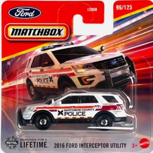 2016 FORD INTERCEPTOR UTILITY 1/64 MATCHBOX JBT12 MATCHBOX