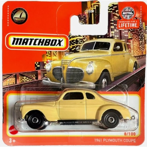 1941 PLYMOUTH COUPE 1/64 MATCHBOX HVN68 MATCHBOX