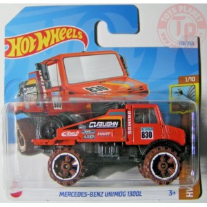 MERCEDES-BENZ UNIMOG 1300L 1/64 HOT WHEELS HTF05 HOT WHEELS