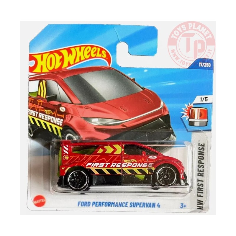 Hot Wheels Treasure Hunt - Ford Performance Supervan 4 - HW First Response 1/64 - JBC20 - Short Card - Rosso