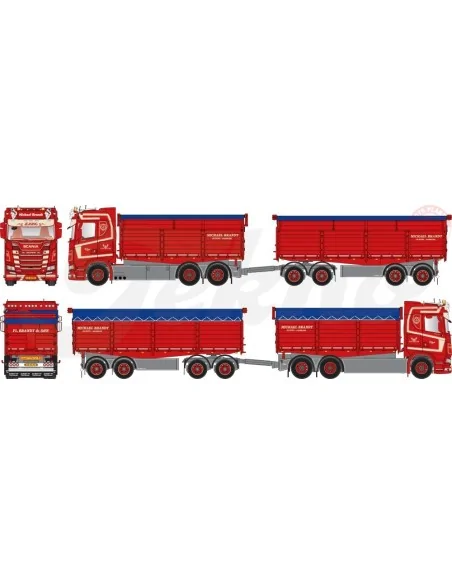 Scania Next Gen 770S-V8 met resin bakken Michael Brandt TEKNO 82976 TEKNO