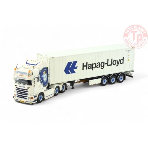 Scania R-serie Highline 6x2 met 40ft. reefer container Sneepels TEKNO 86345 TEKNO
