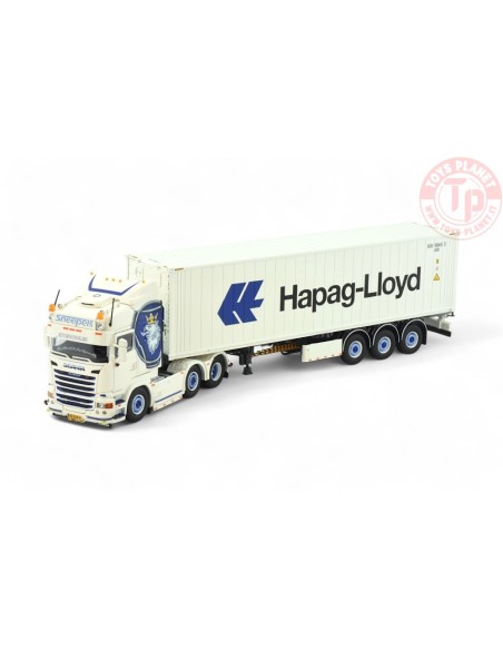 Scania R-serie Highline 6x2 met 40ft. reefer container Sneepels TEKNO 86345 TEKNO