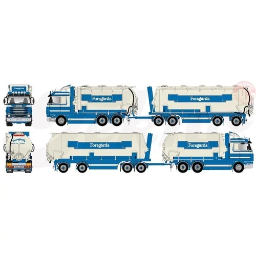 Scania 3-serie Streamline Zweedse silo combinatie Forsgards TEKNO 83062 TEKNO
