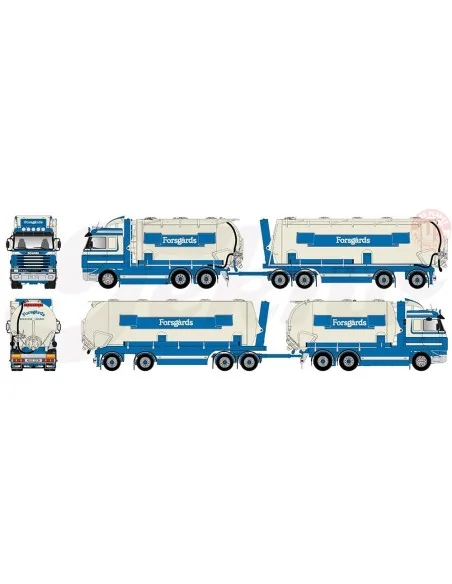 Scania 3-serie Streamline Zweedse silo combinatie Forsgards TEKNO 83062 TEKNO