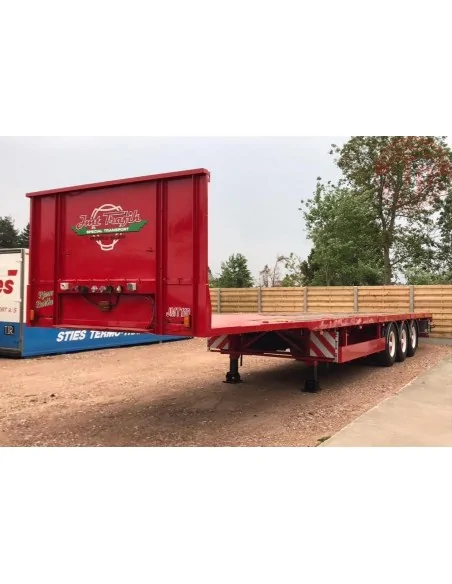 Scania Next Gen 520S Highline met 3-assige vlakke trailer Jan Mues TEKNO 86685 TEKNO Scania Next Gen 520S Highline met 3-assige vlakke trailer Jan Mues TEKNO 86685 TEKNO