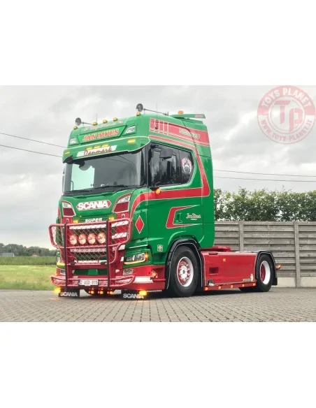 Scania Next Gen 520S Highline met 3-assige vlakke trailer Jan Mues TEKNO 86685 TEKNO Scania Next Gen 520S Highline met 3-assige vlakke trailer Jan Mues TEKNO 86685 TEKNO