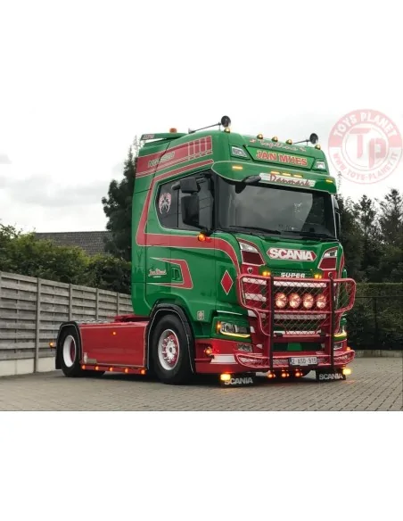 Scania Next Gen 520S Highline met 3-assige vlakke trailer Jan Mues TEKNO 86685 TEKNO Scania Next Gen 520S Highline met 3-assige vlakke trailer Jan Mues TEKNO 86685 TEKNO