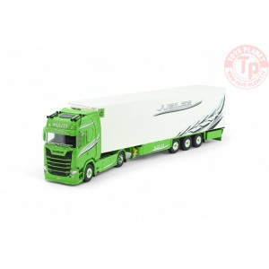 Scania Next Gen 590S Highline met 3-assige koeloplegger Müller 100 Jahr TEKNO 86267 TEKNO