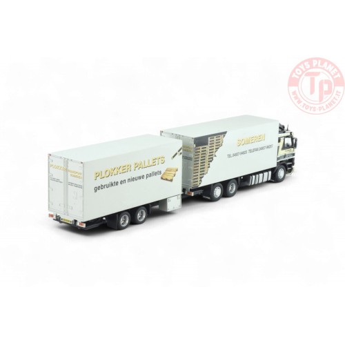 Scania 3-serie motorwagen met 2-assige wipkar Plokker Pallets TEKNO 86460 TEKNO