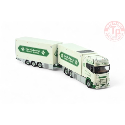 Scania Next Gen Longline motorwagen met 3-assige wipkar Steen Hansen TEKNO 85908 TEKNO