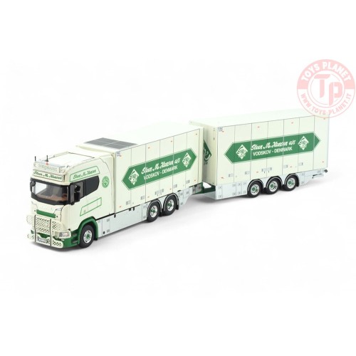 Scania Next Gen Longline motorwagen met 3-assige wipkar Steen Hansen TEKNO 85908 TEKNO